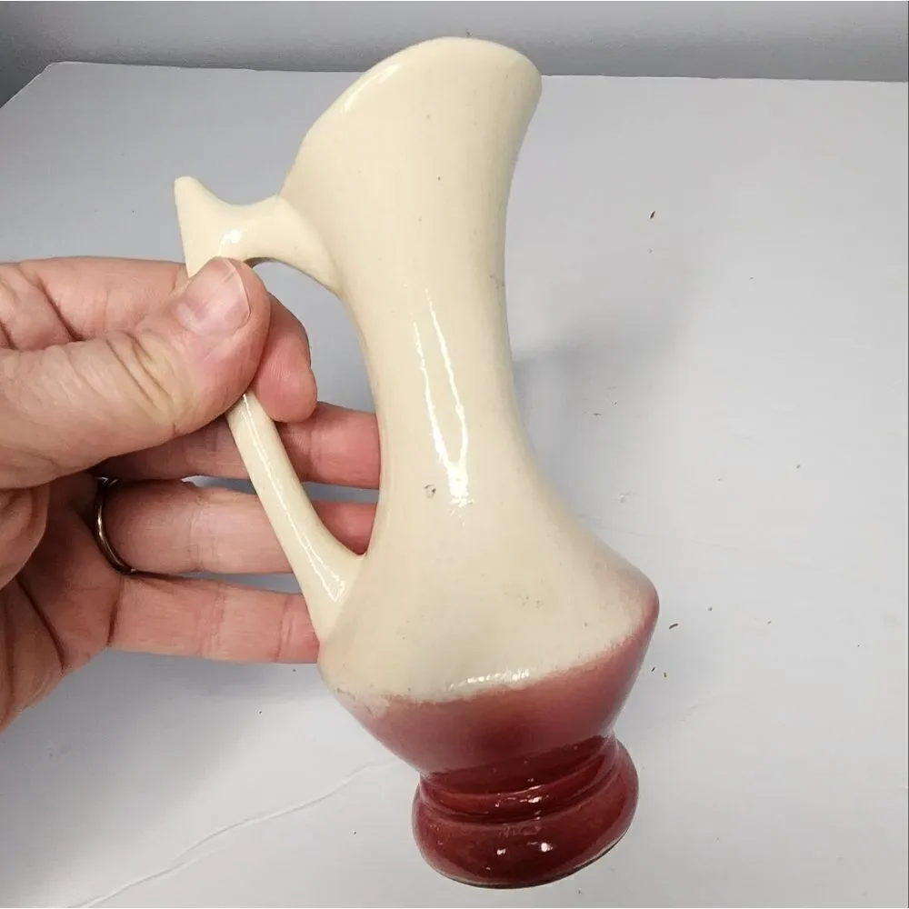 Vintage Purinton Slip Ware Flower Pitcher Bud Vase USA B3